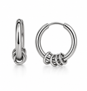 Simple Hanging Hoop Huggies 14 Vergoldet