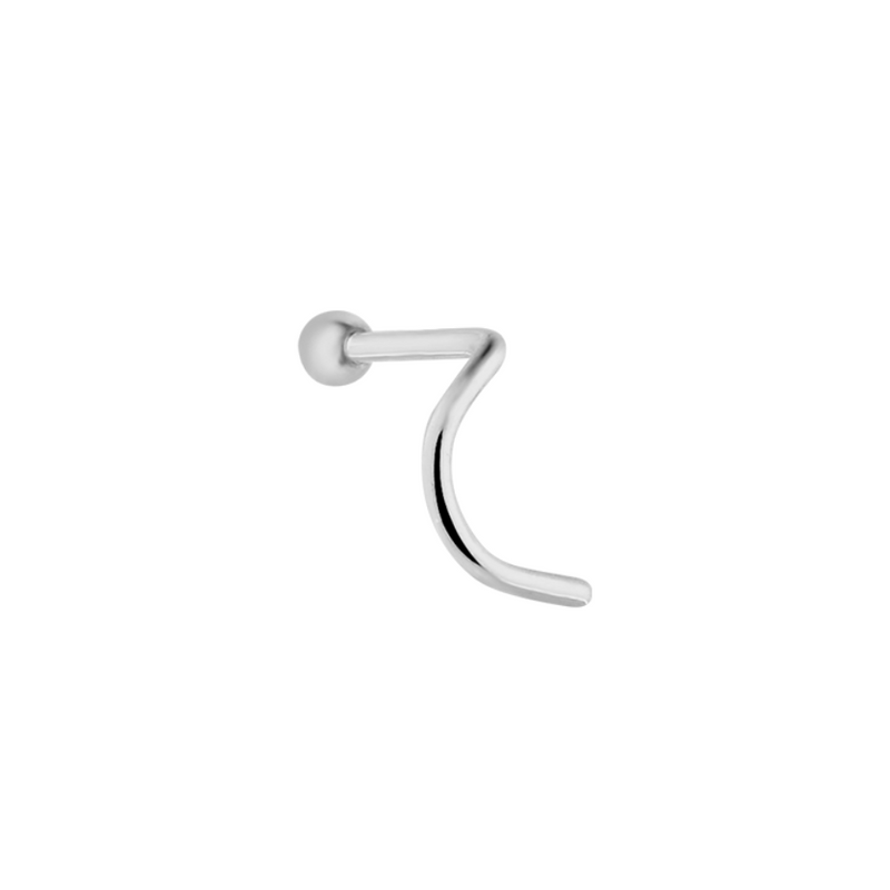 Simple Ball Nose Piercing Silver
