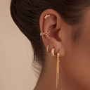 Throne Stud Earrings 18K Gold Plated