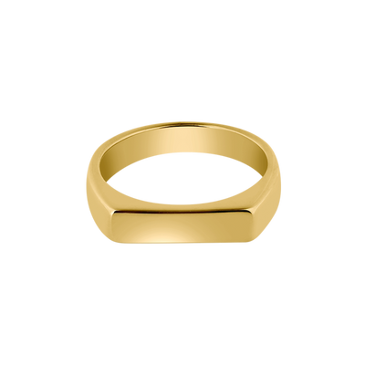 Simple Engraving Ring 18K Gold Plated