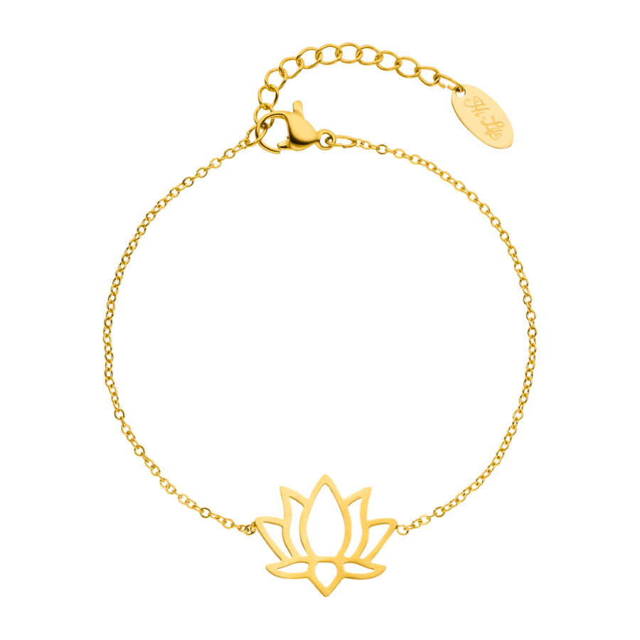 Simple Lotus Armband 18K Vergoldet – HI-LIFE