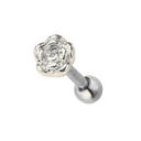 Simple Rose Ohr Piercing - Titan