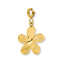 Simple Flower Charm 14K Vergoldet