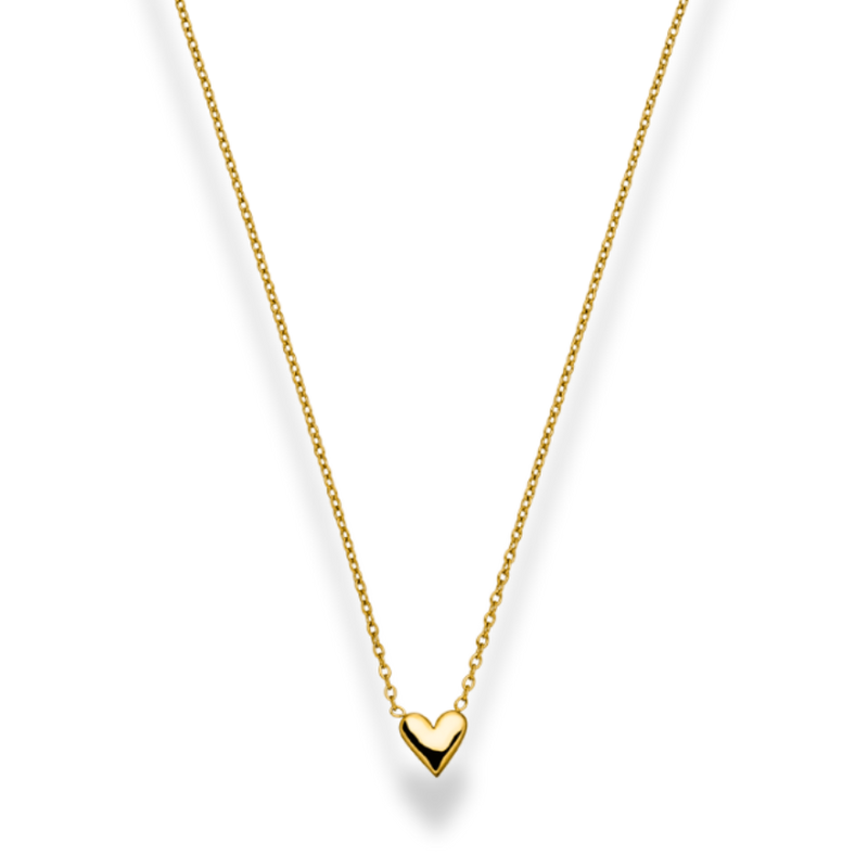 Simple Heart Necklace 14K Gold Plated