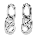 Simple Pretzel Huggie Hoop Ohrringe 14K Vergoldet