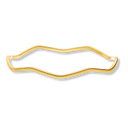 Simple Wave Armreif 14K Vergoldet