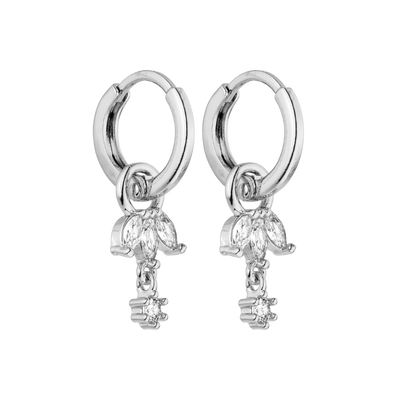 Simple Lotus Huggie Earrings
