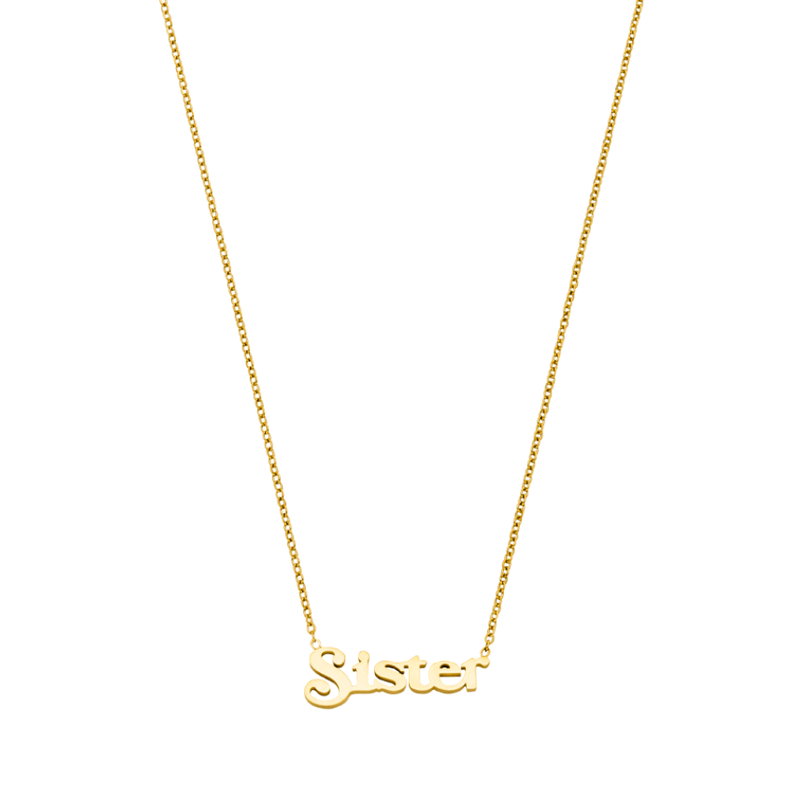 Sister Affection Necklace 14K Gold Plated