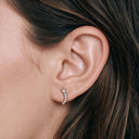 Six Crystals Elegance Ohrstecker 14K Vergoldet