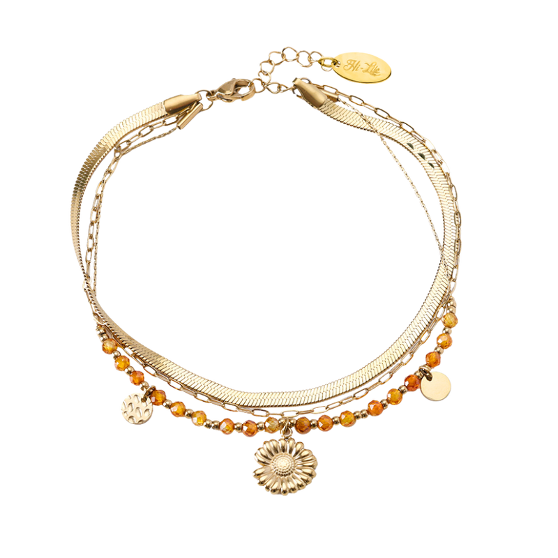 Sleek Sol Anklet 14K Gold Plated