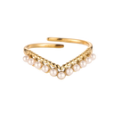 Sol Pearl Ring 14K Gold Plated 