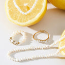 Sol Pearl Ring 14K Gold Plated 