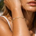 Spring Lucky Leaf Armband 14K Vergoldet