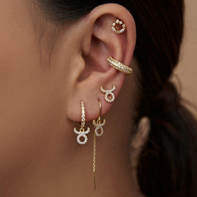 Taurus - Zodiac Stud Earrings