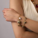 Sunny Pearl Charm Armband 14K Vergoldet