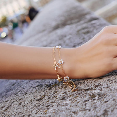 Sweet Flower Armband 18K Vergoldet