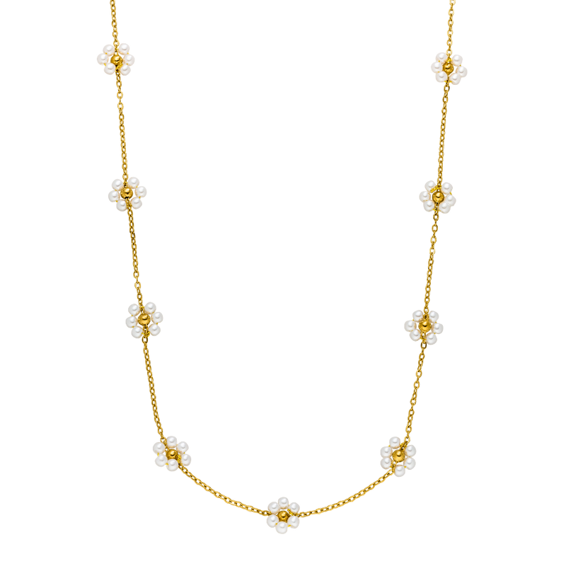 Sweet Flower Necklace 18K Gold Plated