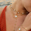 Sweet Life Pearl Flower Kette 14K Vergoldet
