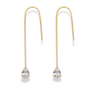 Teardrop Dangle Ohrstecker 14K Vergoldet