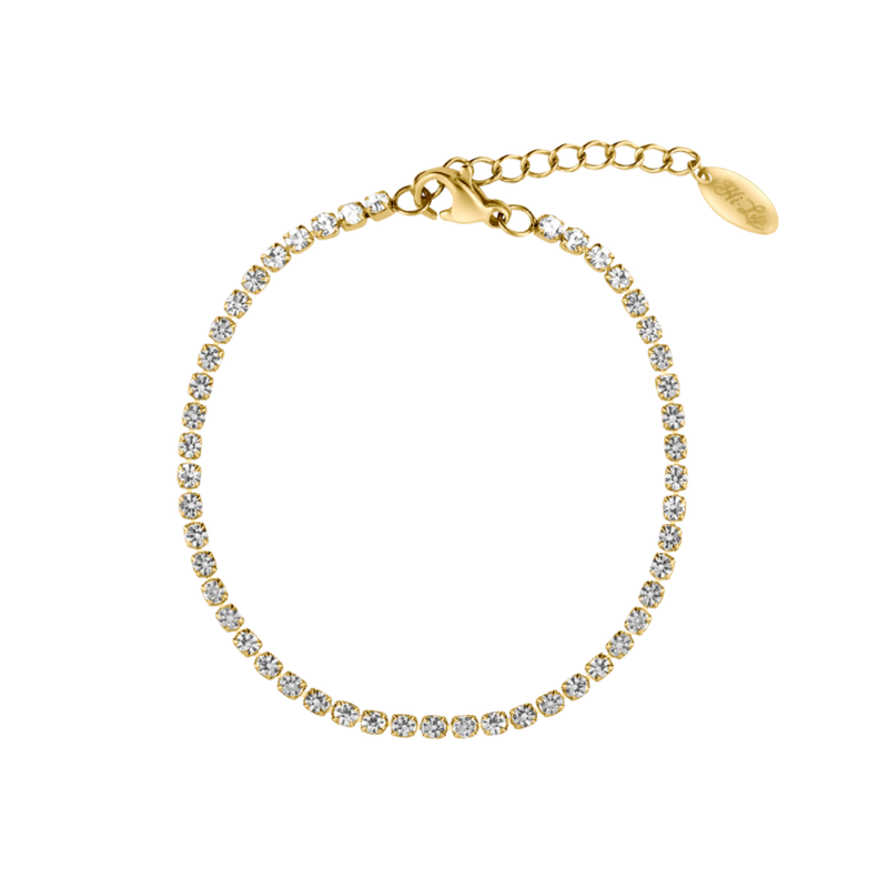 Hi-Life Tennis Bracelet 14K Gold Plated