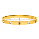 Deluxe Timeless Stone Armreif 18K Vergoldet