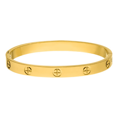 Timeless Love Deluxe Bangle 14K Gold Plated