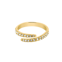 Timeless Pave Ring 14K Gold Plated