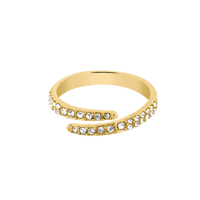 Timeless Pave Ring 14K Gold Plated