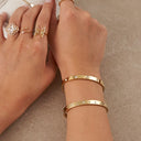 Deluxe Timeless Stone Armreif 18K Vergoldet