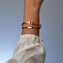 Timeless Affection Bangle 14 Carat Gold Plated