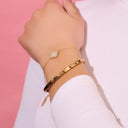 Timeless Elegance Heart Armreif 14K Vergoldet