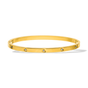 Timeless Stone Bangle 14K Gold Plated