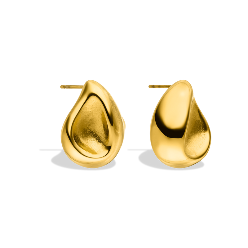 Tiny Meltdown Meli Stud Earrings 14K Gold Plated