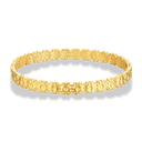 Tribal Flower Bangle 18K Gold Plated