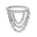 Triple Chained Clicker Piercing - Titan