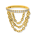 Triple Chained Clicker Piercing - Titan
