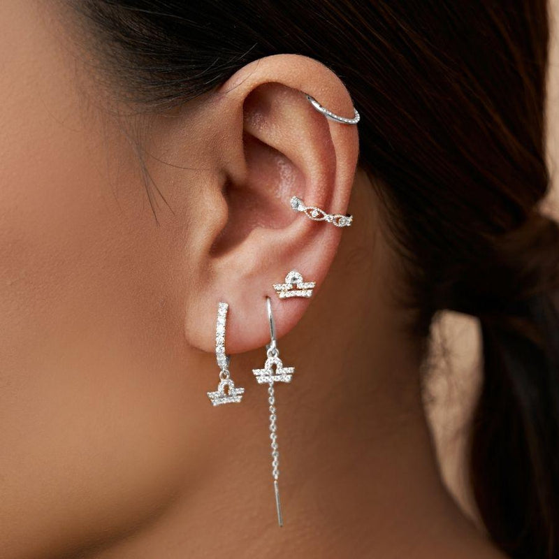 Libra - Zodiac Stud Earrings
