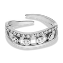 Wavy Pave Soul Ring 14K Vergoldet