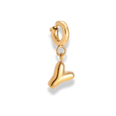 Bubble Letter Charm 14K Vergoldet