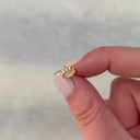 Pave Eye Ear Piercing 18K Gold Plated