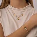 Elegant Shell Charm Armband 14K Vergoldet