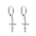 Créoles Croix de Victoria plaquées or 14 carats